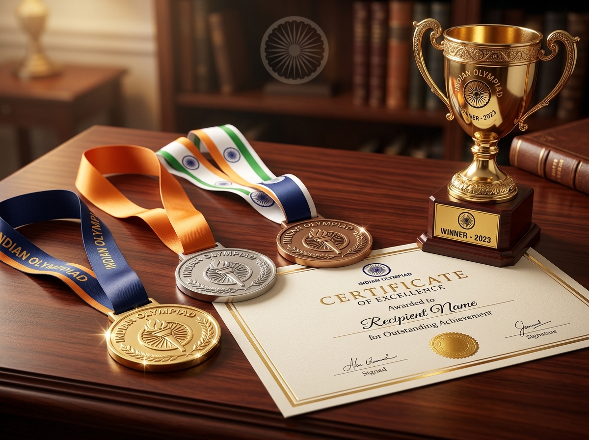 Prestigious Olympiad Gold Medals, Championship Trophy, and Certificate